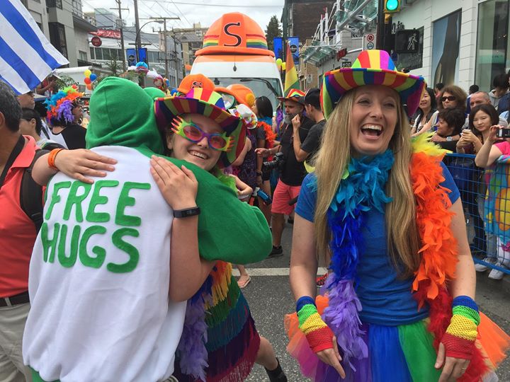 Free Hugs at the Pride Parade (Vancouver, BC)