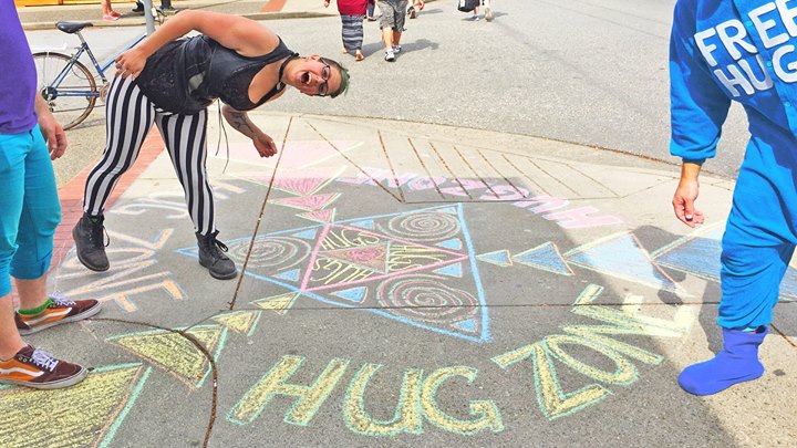 Hug Zone on Commercial Drive Aug 27