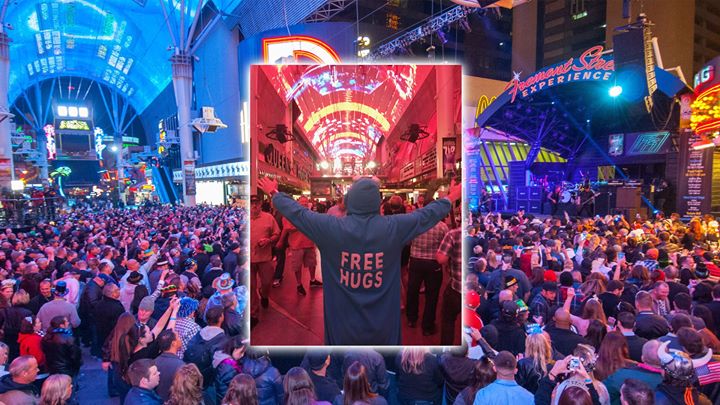 Free Hugs on Fremont Street! (Las Vegas, NV)